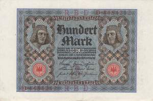 100 Mark 1920 ro.67a B/D